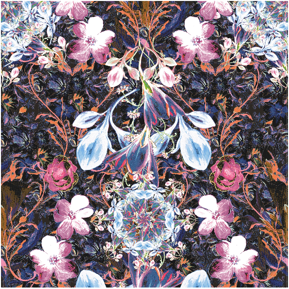 Fabric 18240 | Kompozycja z kwiatami - seria 3