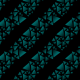 Fabric 18270 | trójkąty - paski - na czarnym tle