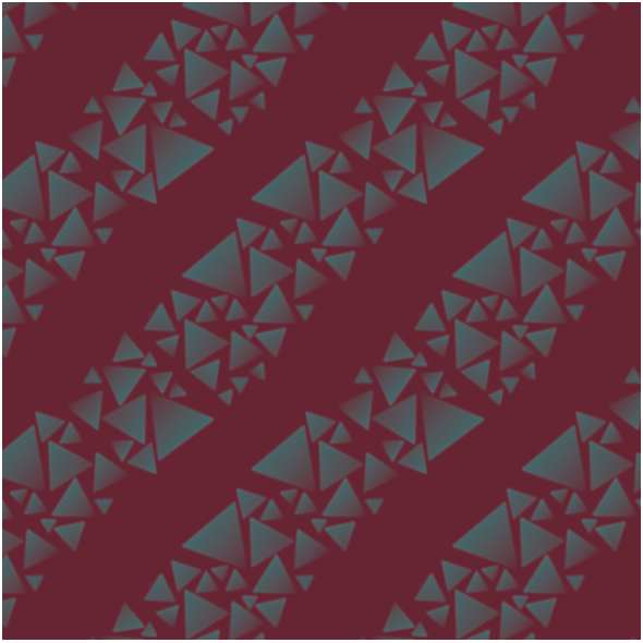 Fabric 18271 | trójkąty - paski - na bordowym tle