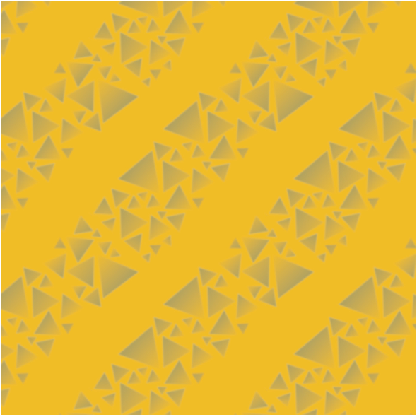 Tkanina 18275 | trójkąty - paski - na Żółtym tle
