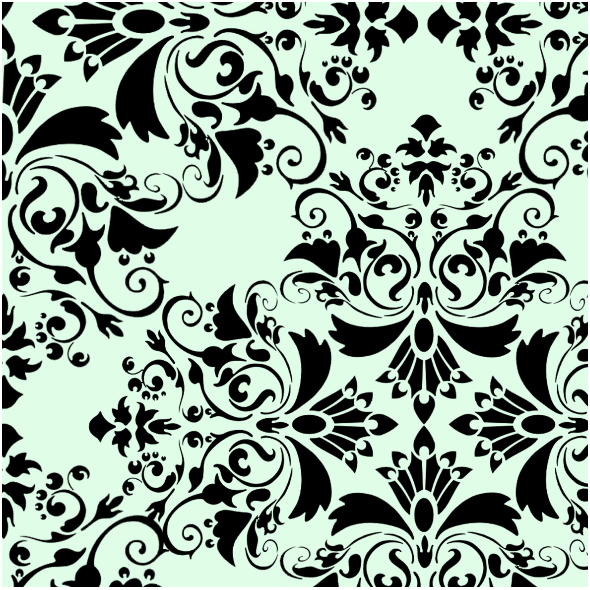 Tkanina 18326 | floral na mietowym