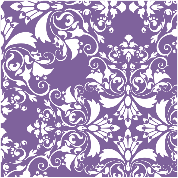 Tkanina 18327 | floral na fiolecie