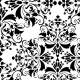Tkanina 18328 | floral na bialym