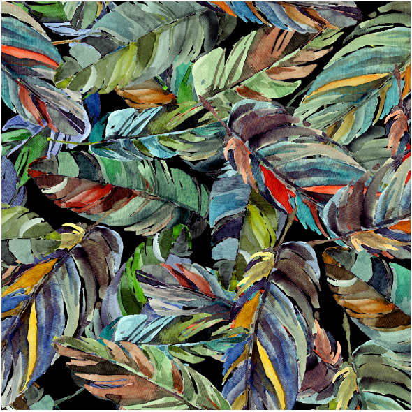 Fabric 18458 | Tropikalne liście
