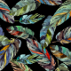 Fabric 18459 | Tr0pikalne liście palmowe
