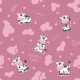 Tkanina 18494 | HAPPY COWS - Pink