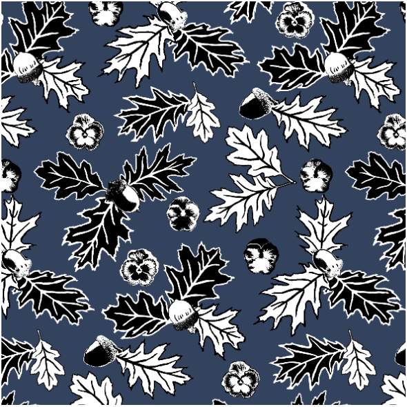 Tkanina 18606 | liście dębu