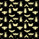 Tkanina 18754 | Bugs on black xl