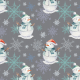 Fabric 18798 | Balwanki i gwiazdki xl grey