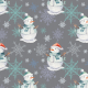 Fabric 18798 | Balwanki i gwiazdki xl grey
