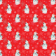 Tkanina 18803 | Balwanki i gwiazdki small red