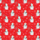 Tkanina 18803 | Balwanki i gwiazdki small red