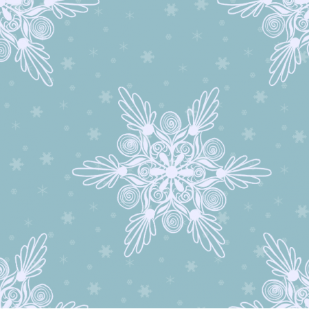 Fabric 18876 | sniezynki xl