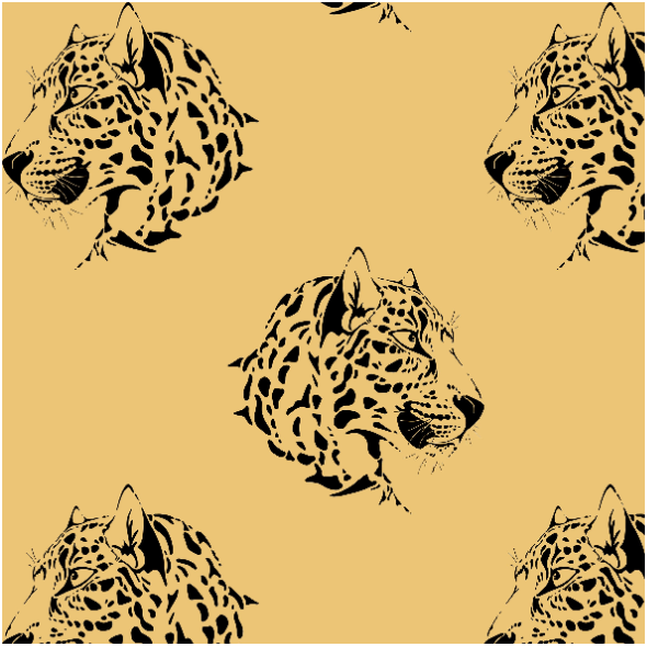 Tkanina 18898 | LEOPARDS - HONEY