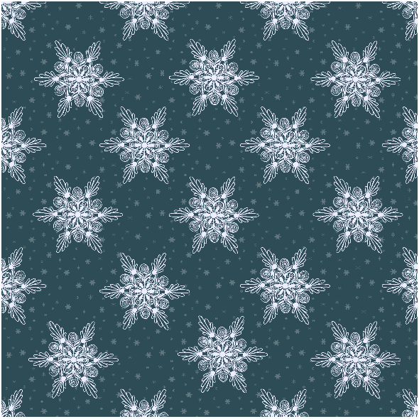 Tkanina 18919 | Sniezynki dark blue small