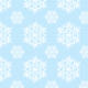Tkanina 18920 | Sniezynki baby blue xl