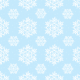 Tkanina 18921 | Sniezynki baby blue small