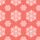 Tkanina 18924 | sniezynki coral xl