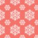 Fabric 18924 | sniezynki coral xl