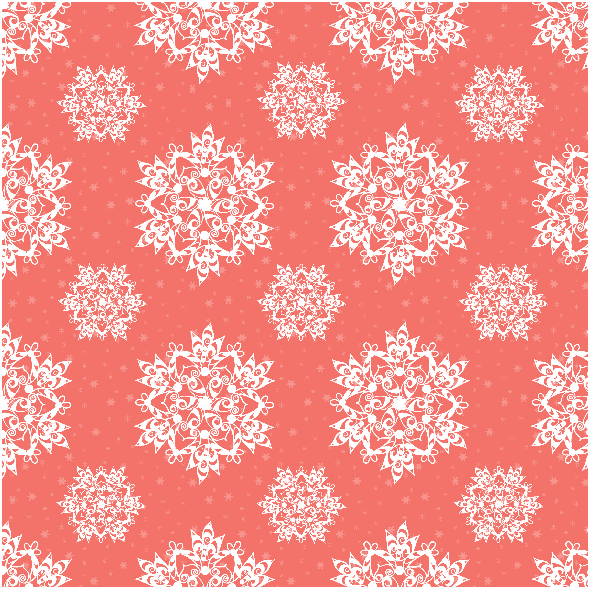 Tkanina 18925 | sniezynki coral small