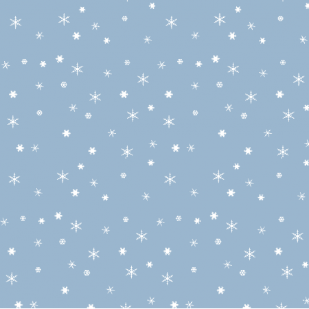 Fabric 18927 | Sniezynki mix light blue small