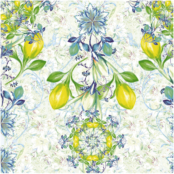 Fabric 18997 | Kompozycja z kwiatami - seria 4