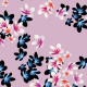 Tkanina 19011 | Pink tiny plumeria flowers