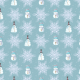 Tkanina 19015 | balwanki i sniezki blue - small