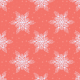 Tkanina 19025 | sniezynki coral medium