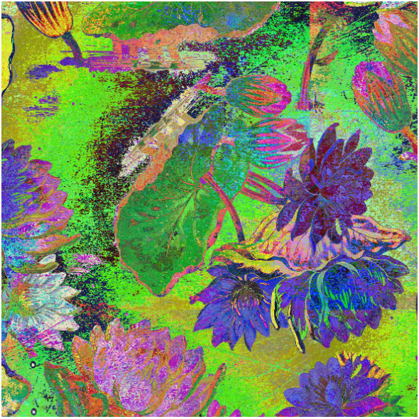 Fabric 19116 | Kwiaty Lotosu - Lotus Flowers