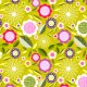 Tkanina 2068 | flowers on green