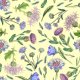 Fabric 19170 | LĄka na ŻÓŁTYM tle