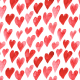 Fabric 19228 | Watercolor hearts seamless pattern