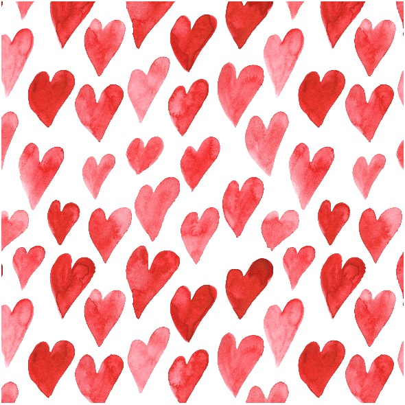 Fabric 19228 | Watercolor hearts seamless pattern