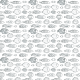 Fabric 19230 | charcoal hand drawn fishes seamless pattern