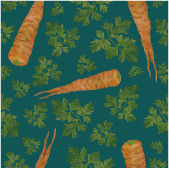 Fabric 19328 | parsley&carrots turkos