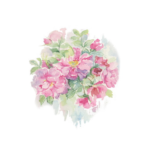 Fabric 19391 | KWAIT DZIKIEJ RÓŻY - WILD ROSE FLOWER