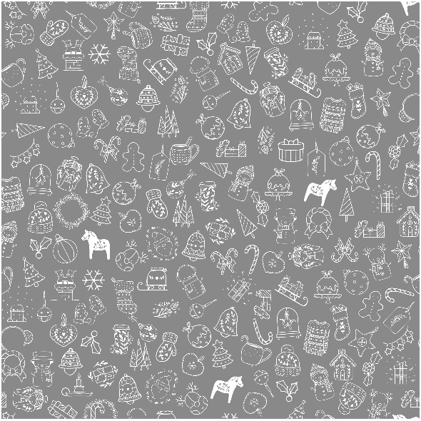 Tkanina 19446 | x mas mix grey small