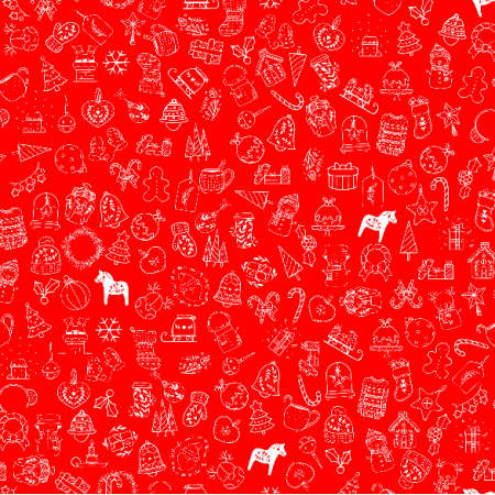 Fabric 19451 | x mas mix  red small