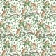 Fabric 19473 | LEŚNE SOWY NA BIAŁYM TLE