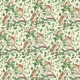Tkanina 19475 | leśne sowy na kremowym tle