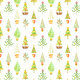 Tkanina 19528 | Choinki white small