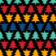 Tkanina 19577 | Choinki geometryczne XL medium
