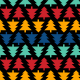 Tkanina 19577 | Choinki geometryczne XL medium