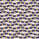 Tkanina 19581 | reniferki na falach blue small