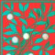 Tkanina 19598 | MERRY CHRISTMAS - MOTYW ŚWIąTECZNY NA CZERWONYM TLE