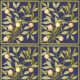 Tkanina 19599 | NAVY PEONY - GAŁĄZKA NA GRANATOWYM TLE