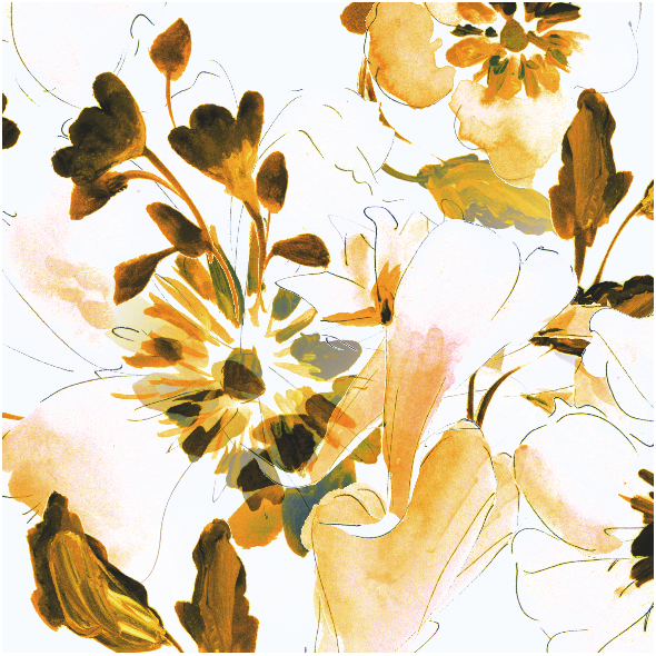 Tkanina 19708 | topaz floral pattern