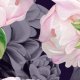 Fabric 19718 | DELICATE Peonies DARK
