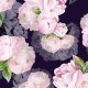 Fabric 19718 | DELICATE Peonies DARK